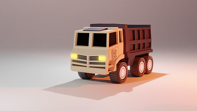 3D LOW POLY TRUCK MODEL 3d model animation automobile design automobiles blender cars design graphic design illustration logo trucks