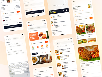 Food Delivery App - Madank aplikasi indonesia aplikasi karya anak bangsa aplikasi makanan delivery food delivery food app fb app figma prototyping food app food delivery app food delivery application indonesian food app