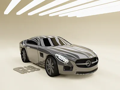 3D BENZ model design 3d 3d model animation art artist automobile design benz blender cars design graphic design illustration logo