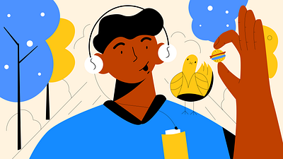 Tasty? 2d adobe illustrator bird branding burger character characterdesign flat food guy illustration