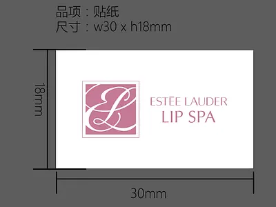 Estee Lauder Stickers design graphic design