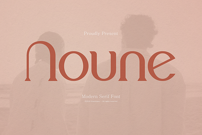 Noune | Modern Serif Font decorative font