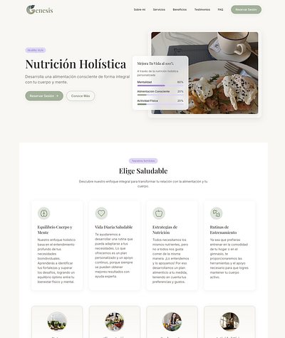 Healthy style beige healthy style minimalist ui ux