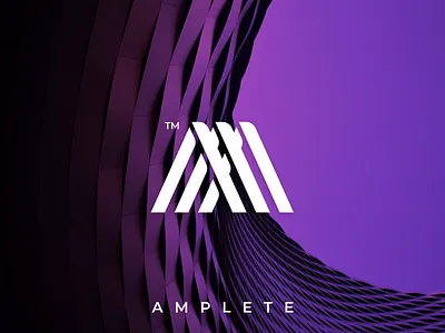 Amplete Logo Monogram app icon branding design flat icon illustration logo monogram simple logo