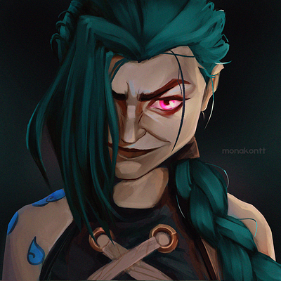 jinx a illustration nft nftart джинx рисунки
