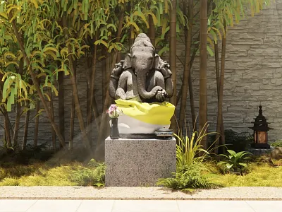 Sacred - Balinese Ganesha 3d adobe adobe indesign animation art blender branding design graphic design graphic designer illustration interior logo motion graphics ui