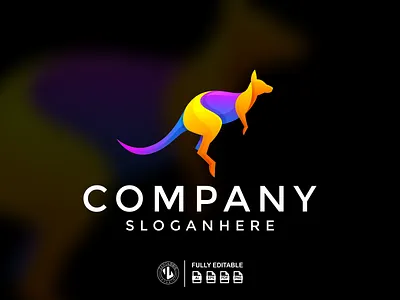 Gradient Kangoroo Logo Design branding colorful design dribble gradient ideas illustration instagram kangoroo logo logoinspirations vector zerologicstudio