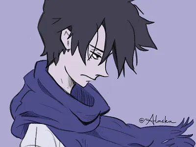 Ray from The Promised Neverland animation anime app design fanart illustration krita raster art ray tpn