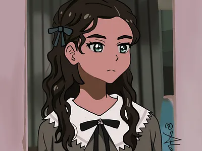 Neiru Aonuma from Wonder Egg Priority anime app fanart illustration krita neiru raster art wonder egg priority