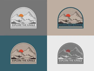 Elore branding classic des design exploration forest graphic design illustration jungle logo mountain nature retro typography vector vintage