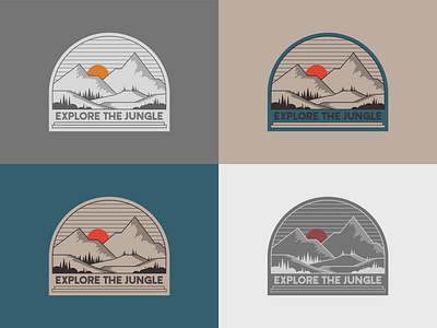 Elore branding classic des design exploration forest graphic design illustration jungle logo mountain nature retro typography vector vintage