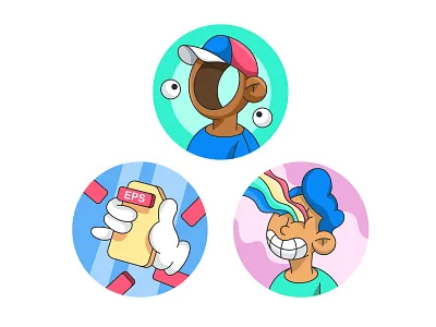 2D Simple Doodle Icons, Modern Character Design 2d branding cartoon character character design design doodle drawing flat icon icons illustration logo modern nft nft art paste simple ui vector