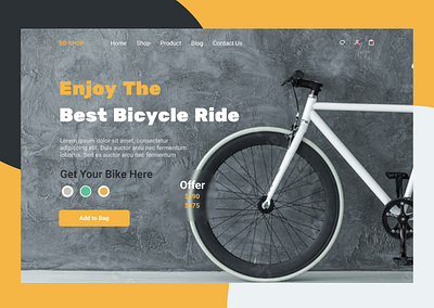 Bicycle gear store landing page website 2022 best bicycle bike cycle shop cycling fitness health home page jersey landing page modern sport store tour de france training ux web design website website design