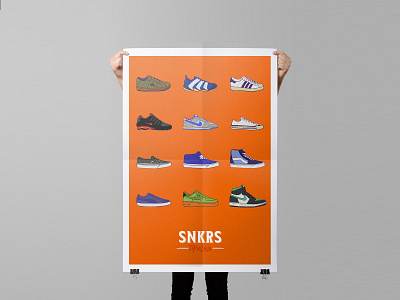 My "Sneakers Timeline" adidas illustration nike poster puma reef sneakers snkrs