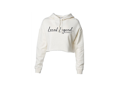 Local Legend Women's Script Hoodie apparel cursive graphic design hoodie illustration local legend logo script script logo sweatshirt typography womens