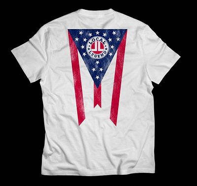 Local Legend Ohio Flag Shirt apparel custom shirt design graphic design illustration local legend logo ohio ohio flag shirt shirt design tshirt