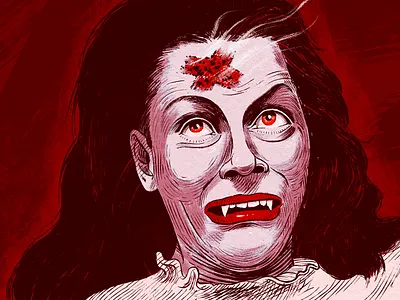 The Horror of Dracula dracula drawing horror illustration vampire