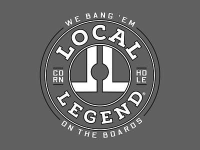 Local Legend Cornhole Logo acl american cornhole league apparel board branding corn hole cornhole cornhole logo design graphic design illustration local legend logo typography