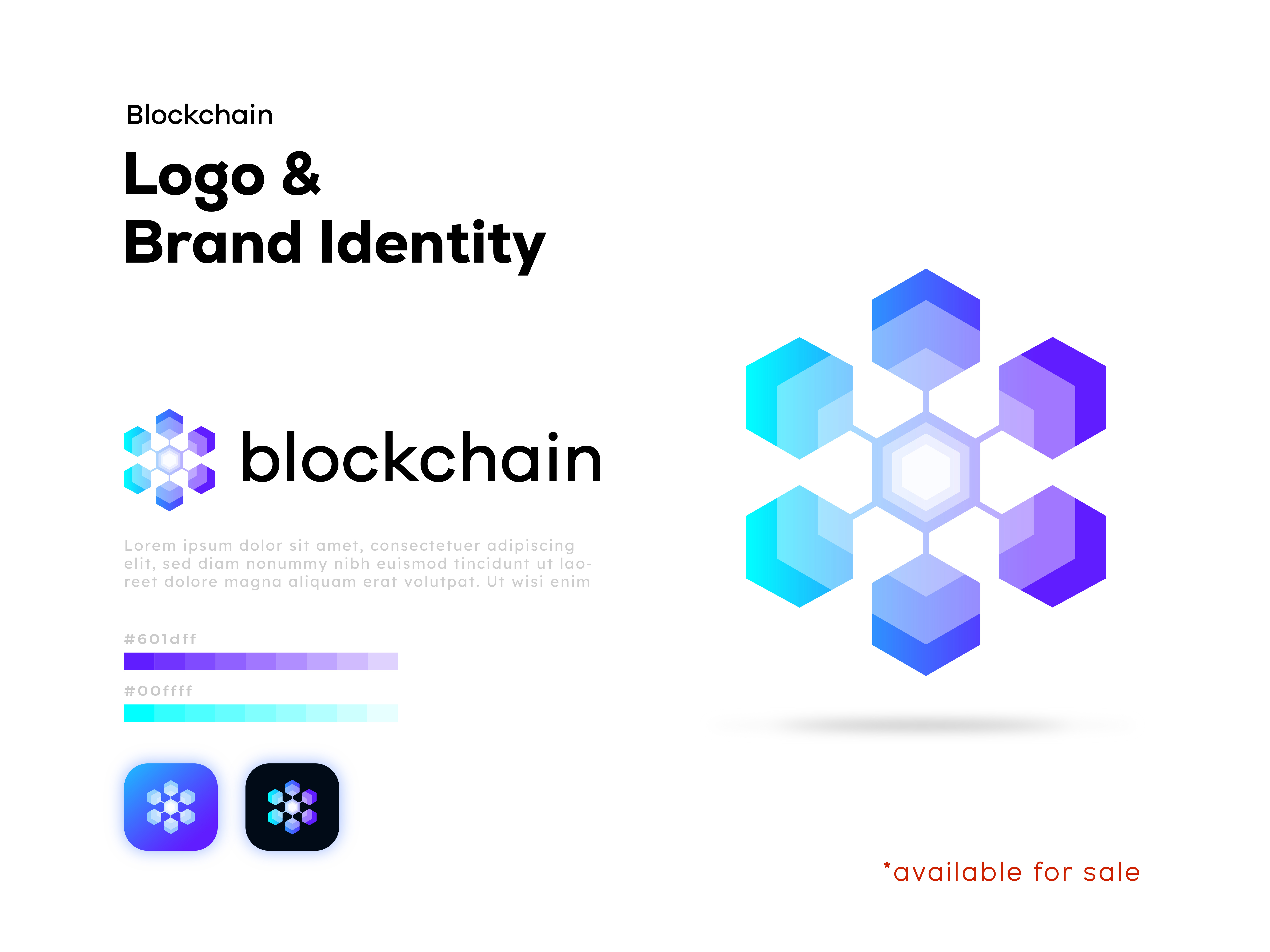 blockchain technology logo design - branding block blockchain logo blockchain technology logo brand identity branding cryptocurrency cube design financial graphic design icon logo logo design logos minimalist modern nft trading vector