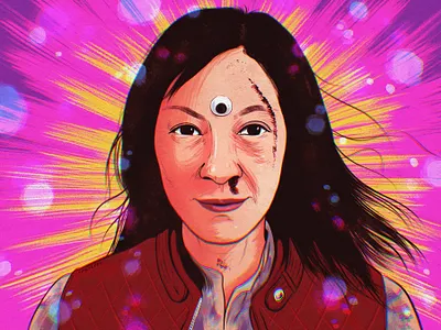 Evelyn drawing illustration portrait