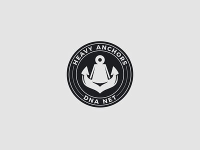 Heavy Anchors anchor game kettlebell logo logotype man minimalism weights