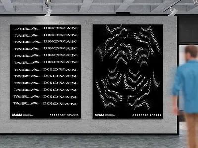 Tara Donovan Poster Series digital graphic design photoshop poster design