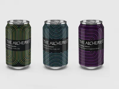 The Alchemist Brewery adobe illustrator beverage digital graphic design package design photoshop