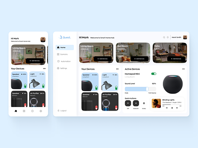 Daily UI Design Challenge | Home Monitoring Dashboard | Day 21 app application challenge daily daily ui dailyui 21 dashboard design figma home home dashboard smart home ui ui uiux ux
