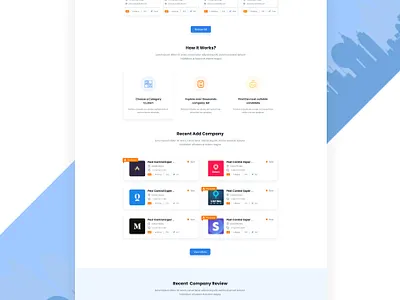 City Guide - Business Directory & Listing Figma Template branding figma to html food apps illustration listing apps listing business listing template listing website ui ux web design