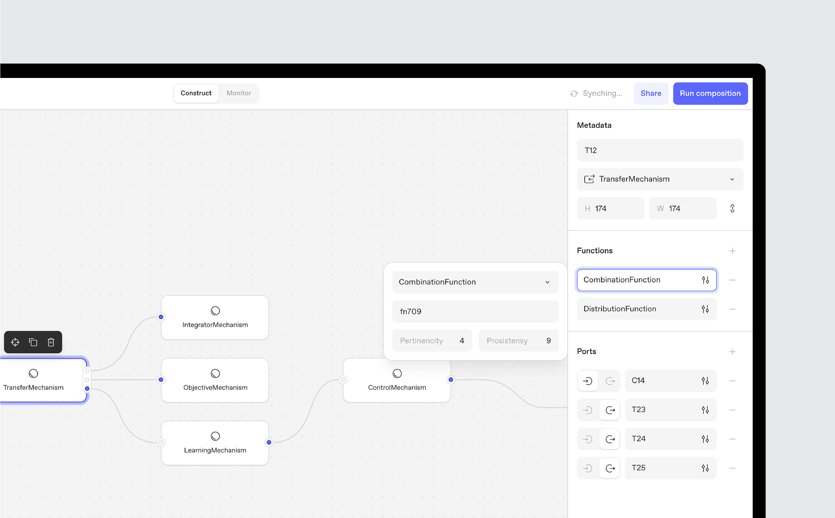 Properties panel canvas properties panel ui ui design ux design