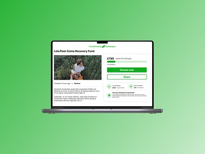 Daily UI Day 32 - Crowdfunding Campaign 032 campaign crowdfunding crowdfundingcampaign dailyui dailyuiday32 design ui