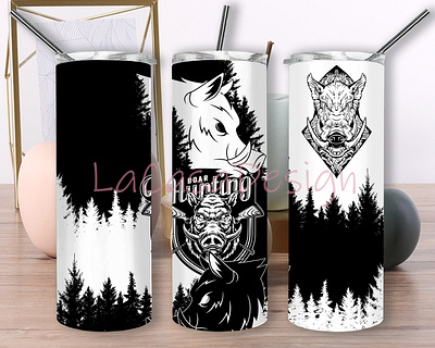 Boar Hunting Tumbler boar hunting boar png boar tumbler design graphic design