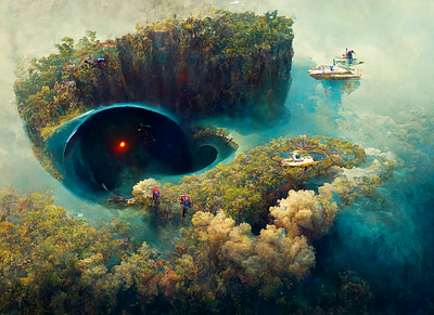 Great Blue Hole, Belize ai art artificial intelligence artist artwork crypto art design digital digital art digital illustration digital painting drawing graphic design graphics illustration image nft nftart painting picture