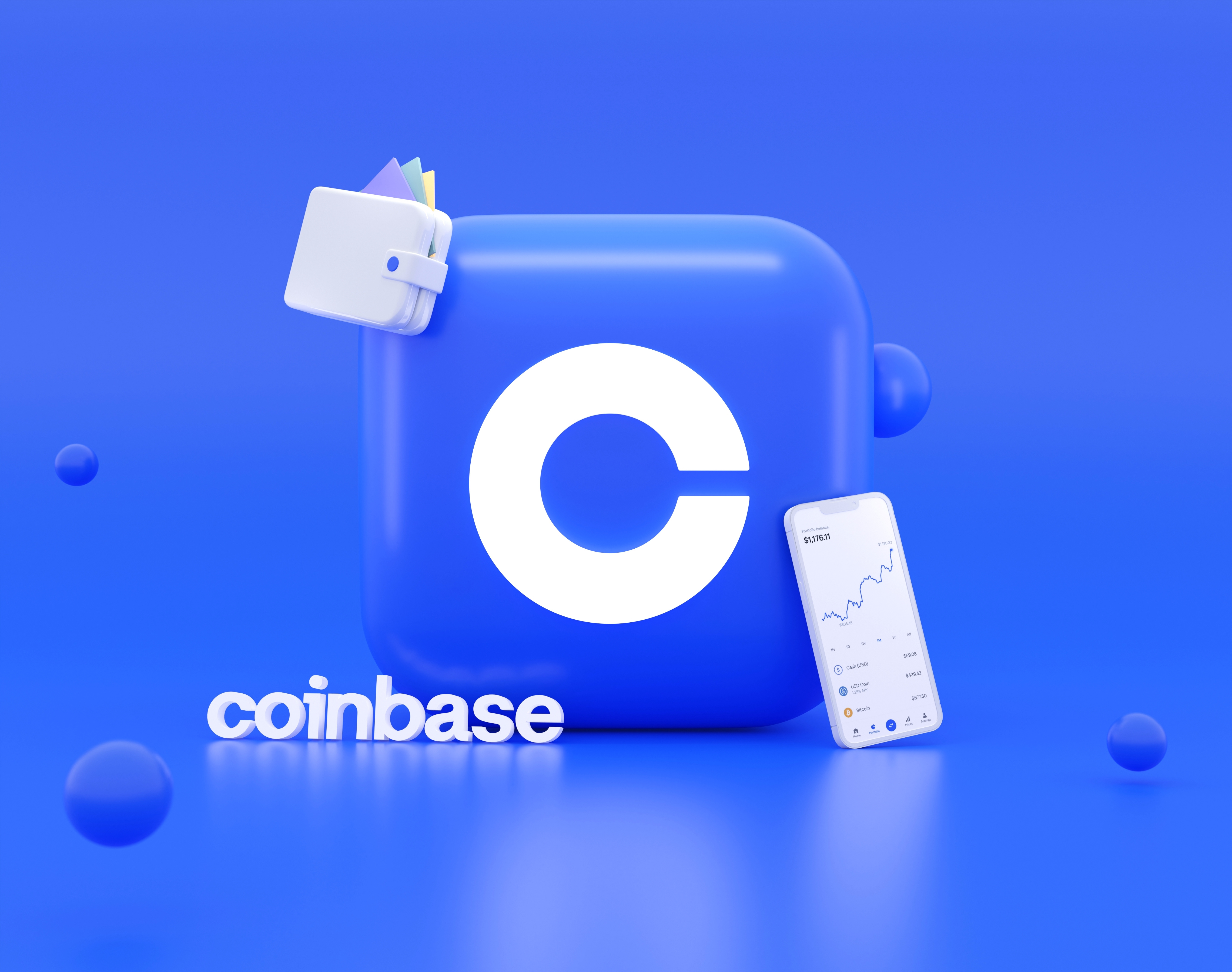 Coinbase 3D icon by Mariia Shalabaieva on Dribbble