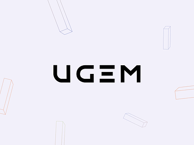 UGEM logo animation animation brand branding identity logo logo animation logo design logotype minimalistic modern logo typography ugem visual identity