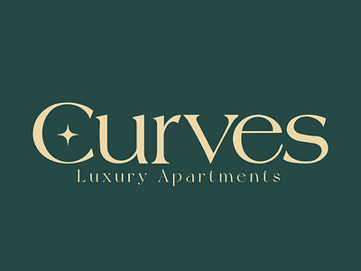 Curves Luxury Apartments Complex logo design apartments brand identity branding design elegant graphic design graphic designer hotel logo logo design logo designer logomark logotype luxury pattern symbol wordmark