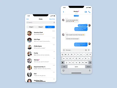 #DailyUI #013 challenge | Direct Messaging | app design logo typography ui ux vector