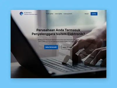 Redesain Website PSE Kominfo app design ui web