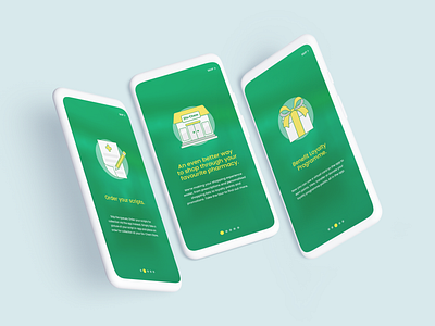 Dis-Chem Pharmacy App Onboarding app illustration onboarding ui vector