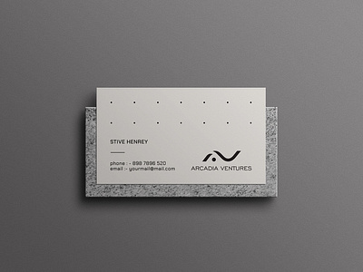 Arcadia Ventures - Business Card branding business card consultancy design envelope europe france graphic design illustration information technology it letterhead logo stationery typography ui ux vector