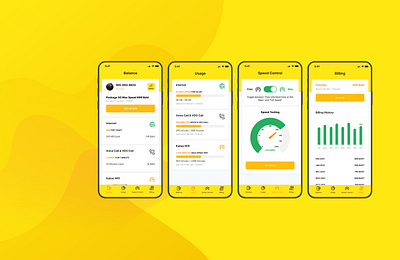 Mobile network app design payment ui
