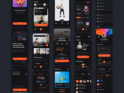Kalo Fitness Mobile App app design ui ux