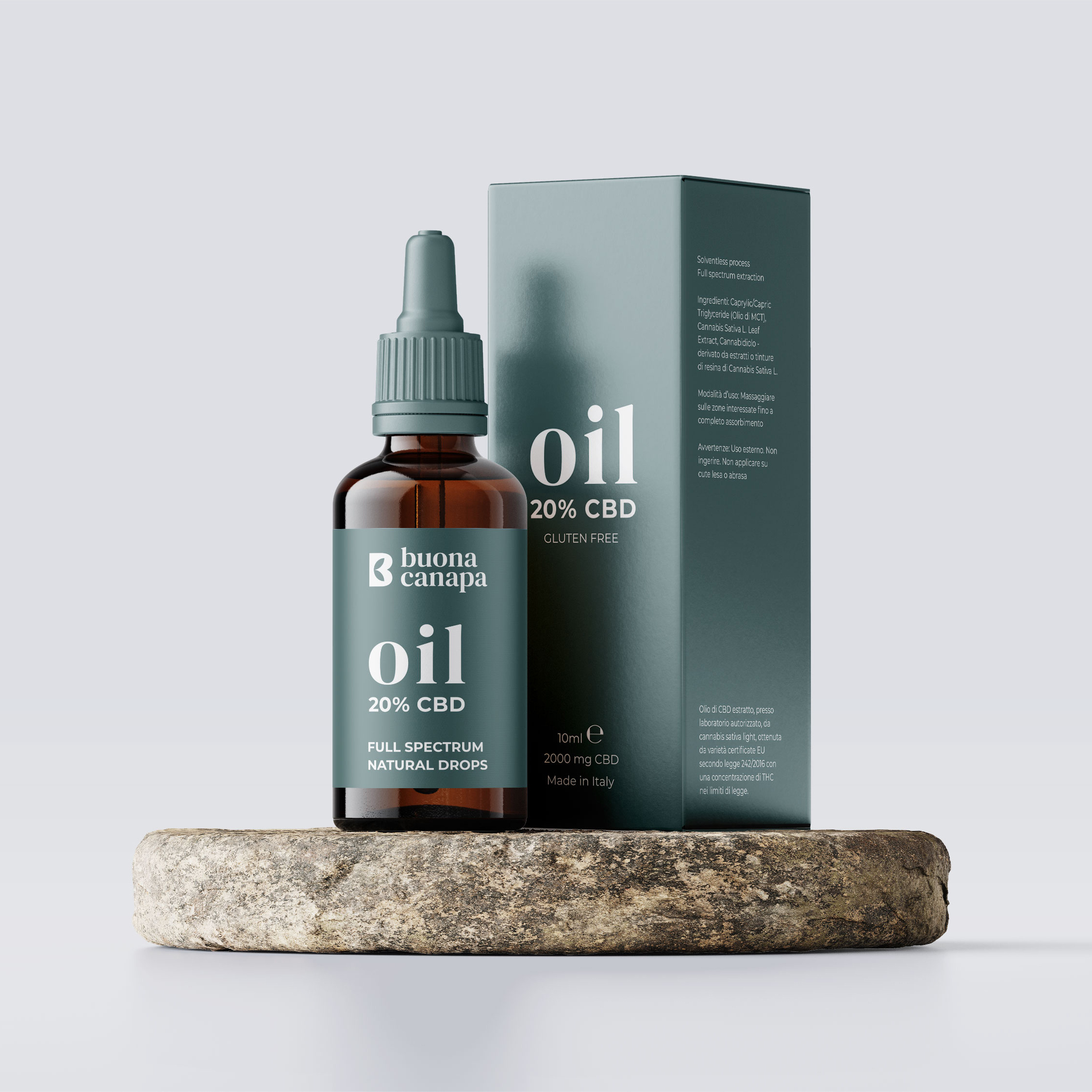 Buona Canapa - Packaging design brand identity branding hemp italian label oil organic packaging pure