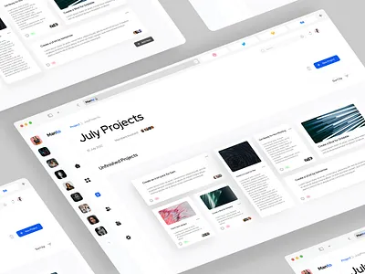 Manto - Project DashBoard Concept design ui ux