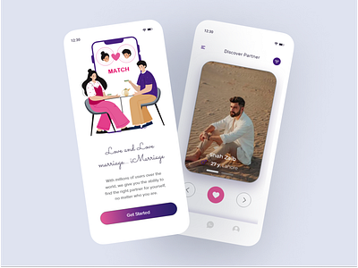 iMarriage App app design art branding design graphic design logo mobile app ui ux
