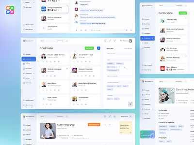 Know your colleagues 👩‍💼 corporate employee network figma hr hrtech human resources internal network intranet messenger social network startup task manager ui ui design