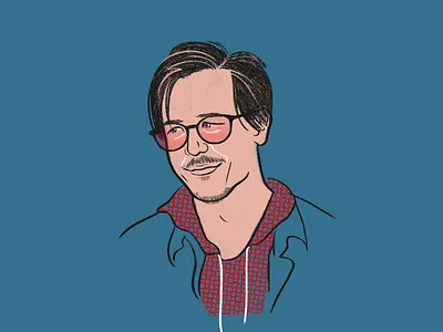 Charlie Ballantine adobe photoshop charlie ballantine digital drawing editorial guitarist illustrated portraits musician portrait portraits