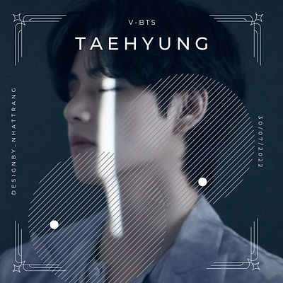 V- BTS graphic design