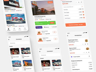 Food Delivery digital product food delivery mobile app ui ui design ux