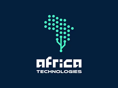 Africa Technologies Logo africa branding logo logodesign logofolio technology